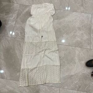 Socialite White Maxi Dress Size L